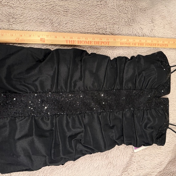 Vintage Black Party Mini Dress LBD - Picture 4 of 9